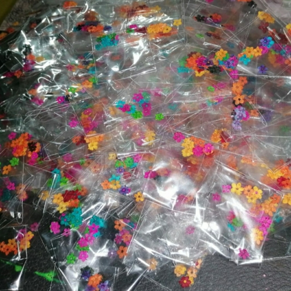 Nail Art dried flowers 5 Bags assorted